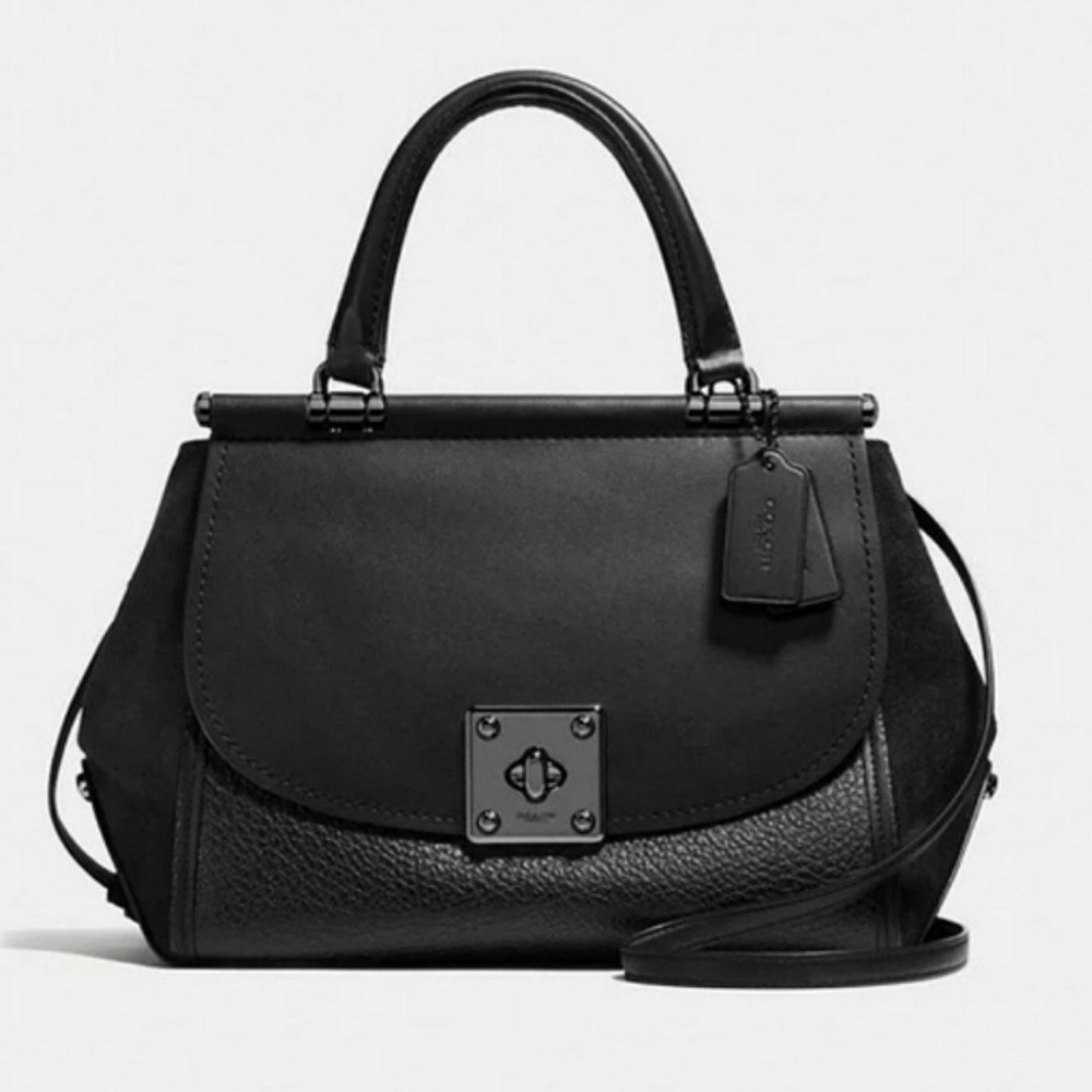 🖤Coach Drifter Satchel - Matte Black🖤